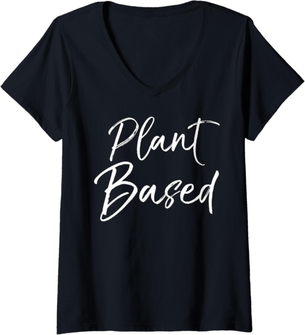 Womens Cute Vegan Gift Fun Vegetarian Quote Food Saying Plan... - Image 2